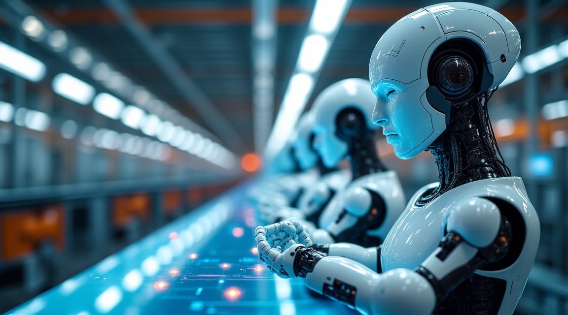  अत्याधुनिकスマートファクトリーの全景